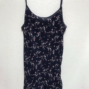 7DAYWKND Floral Bodycon Dress Dark Blue L